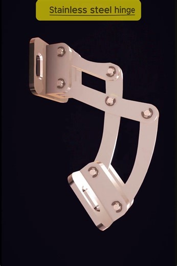 Stainless Steel Hinge Mechanism | Mechanical Linkage ⚙️ #shorts