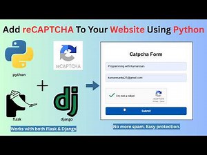 Add reCAPTCHA to Your Websites Using Python | Google reCAPTCHA