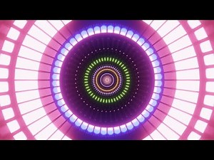 Party Light Circles Bright Disco Lights Video Colorful Flashing Neon Background Dance Circle