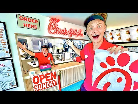 I Built a REAL Chick-fil-A in my House!!!
