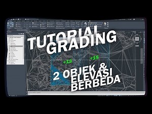 How to create grading for 2 objects with different elevations in AutoCAD Civil 3D
