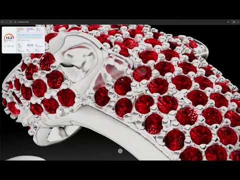 Threejs Custom Diamond Material - GemGPU Jewelry Renderer