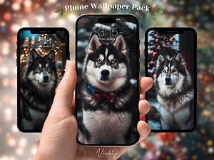 Exclusive 4K UHD Siberian Husky Winter Wallpaper Pack Snowy-themed Digital Phone Backgrounds With Adorable Huskies, Instant Download - Etsy