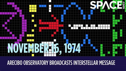 OTD In Space - November 16: Arecibo Observatory Broadcasts Interstellar Message