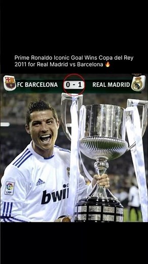 Prime Ronaldo MASTERCLASS vs Barcelona 2011 🔥 Copa del Rey Final Winning Header!