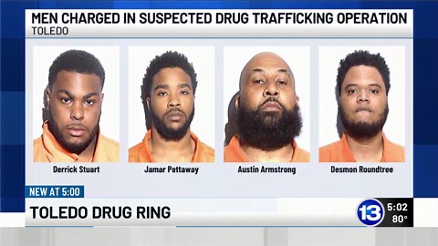 Several facing federal charges for alleged fentanyl, crack drug trafficking operation in Toledo