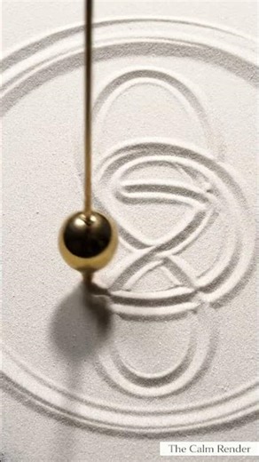 Wait for the Pattern... Most Satisfying Sand Pendulum ⏳✨