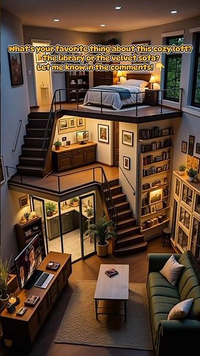 Cozy Dark Academia Loft Tour 📚 | Moody Design with Library & Private Study | Dream Apartment #룸투어
