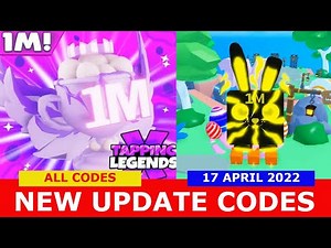 NEW UPDATE CODES [EASTER] HIDDEN CODES! Tapping Legends X ROBLOX | ALL CODES | April 17, 2022