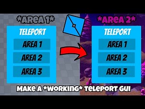 How to make a teleport Gui in Roblox Studio *working 2022*