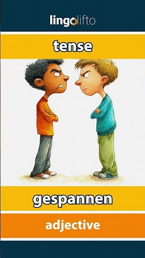 🇬🇧🇳🇱 tense - gespannen : learn English : laten we Engels leren : vocabulary builder