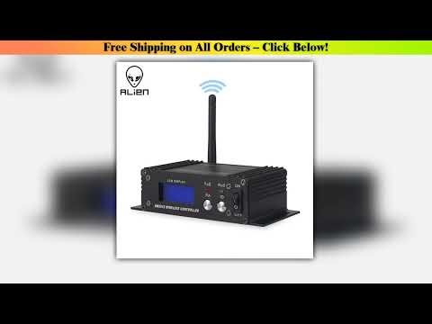 ALIEN 2.4G Wireless DMX 512 Controller Receiver Transmitter LCD Display Power Adjustable For Disco