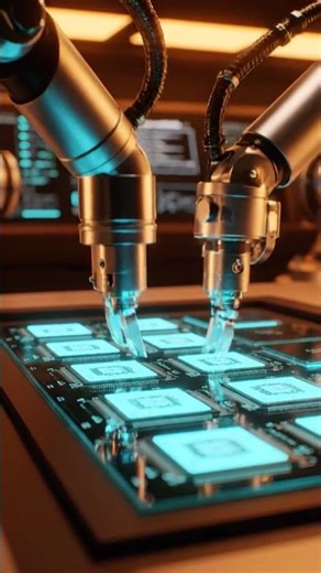 Robotic Arms Align Microchips: Future of Precision Manufacturing!