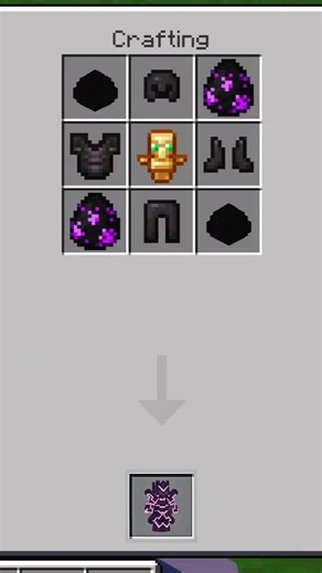 crafting ender armor moment #minecraft#shorts #youtube #sudhirxgaming