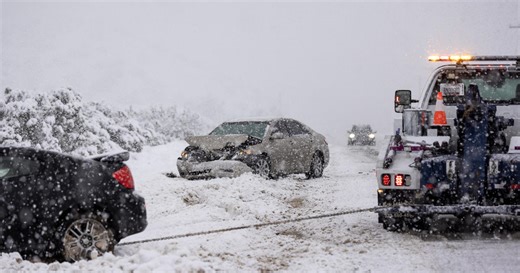 Powerful winter storm brings snow, ice to Southern California