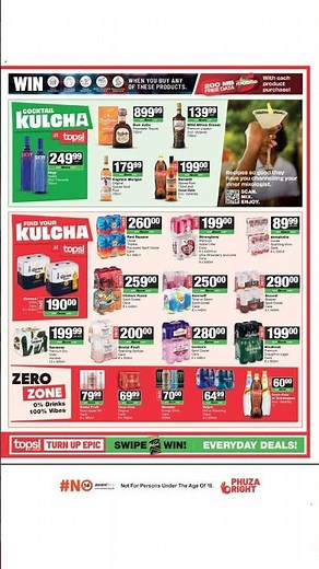 Tops at Spar Specials 24/08 - 07/09
