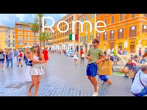 Rome, Italy 🇮🇹 - Summer Walk ☀️ - 4K-HDR Walking Tour (▶115min)