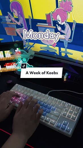 A keyboard for everyday of a week#mechanicalkeyboard #keyboardasmr #rgb
