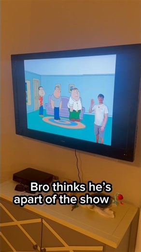 He said he’s barely watching… then entered the show 💀📺 #shorts #funny
