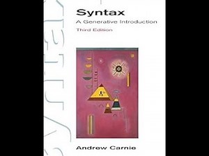 Syntax :A Generative Introduction - Chapter 2: Part 1: Parts of Speech