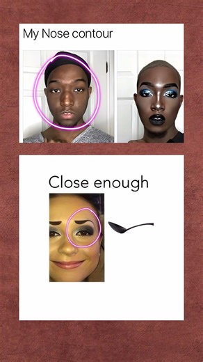 "Tried advanced makeup tutorials but somehow ended up inventing my own struggle look." #viral