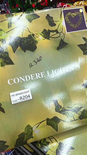 40%off🔥🔥🔥🔥 Christmas vibes can’t be without this! 🎅 CONDER Christmas Decorative Lights are HERE for Black Friday—40%OFF 🔥🔥the entire collection! Bulk buys = extra savings~ Pick star, heart, or ring light strips, plus the artificial ivy style with that lush green vibe! They’re chef’s kiss for living rooms, balconies, and Christmas trees! Stock up NOW to deck the halls before Christmas and make your holiday sparkle with tons of festive fun! #BlackFridaySA #CONDERLIGHTS #ChristmasDecorSA #Fe