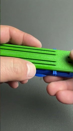 3D Printed disc launcher semi auto rapid fire #3dprintable #satisfying