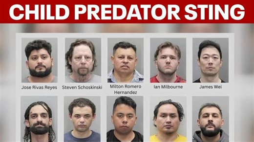Undercover child predator sting in Fairfax County leads to 10 arrests