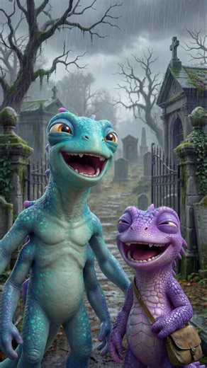 Why Do Graveyards Have Fences? 😂 | Dark Humor Alien Joke #alien #shorts #graveyardghosts