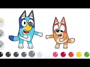 Color with Bluey: Easy & Fun Coloring #3