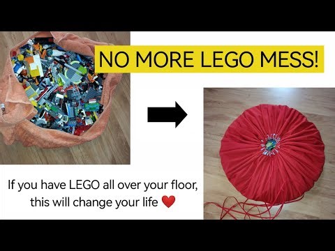DIY LEGO Storage Bag That Turns Into a Play Mat! 🧵 No More Mess!