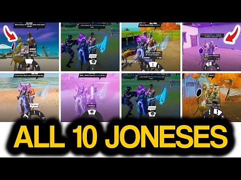 All 10 JONESY Locations in Fortnite! Where Are All The JONESY IN FORTNITE? Season 6 Jonesy Guide!