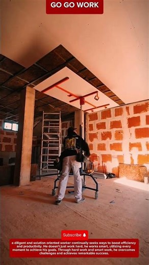 Operated Panel Lifting Tool for Gypsum Board Installation and Ceiling Framing in Professional Build