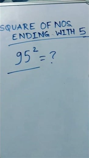 Square Tips and Tricks | Easy Trick for Squaring numbers