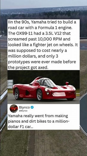 Yamaha OX99-11 – The Road Car With an F1 Heart 🏎️🔥