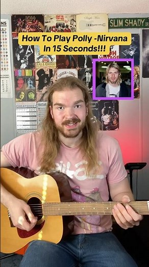 How to Play “Polly” -Nirvana in 15 Seconds! #shorts #guitar #guitarlesson