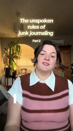 The unspoken rules of junk journaling (part 2) Focus on the process, not the page. You don’t need expensive supplies. And yes… keep the interesting rubbish. #junkjournaling #journaltok #junkjournalcommunity #unspokenrules #creativeflow