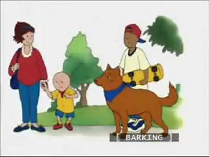 Caillou Dogs with jobs caption