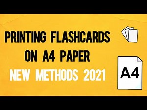 How to Print Flashcards on A4 Paper New Methods 2021 (Quizlet, Paid Alternative)