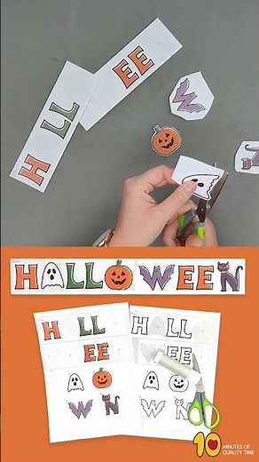 Printable Halloween Cut and Paste Activity
