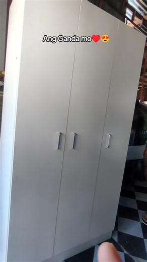 Wooden 3 Doors Multifunctional Wardrobe Cabinet #woodencabinet #cabinet #closet