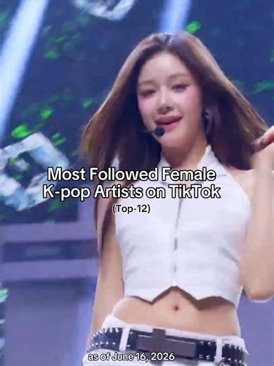 👥️ | Most Followed Female K-pop Artists on TikTok | I'd be glad if you could give me some ideas for videos 😌 #music #tiktok #kpop #fyp #kpopfyp #female #girls #newjeans #blackpink #jennie #lisa #jisoo #rosé #babymonster #sugarhoneyicetea