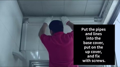 4'' 14 Ft Mini Split Line Set Cover, PVC & PP Line Cover Set Universal for Mini Split AC & Central AC