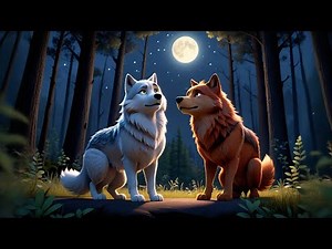 Three Whistling Wolves Howl at the Moon | Rhymes for Kids | Baby Songs and Preschool Learning