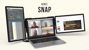 Xebec Snap: Monitors That Instantly Snap Onto Your Laptop (Full video, click the link below.) https://www.kickstarter.com/projects/thexebec/xebec-snap-monitors-that-instantly-snap-onto-your-laptop?ref=discovery_newest 13.3" Full-HD Screens | Portrait and Landscape Mode | Integrated Cables | Aluminum and TPE Materials | Mac, PC, Chromebook Compatible | Creative New Idea Gizmos