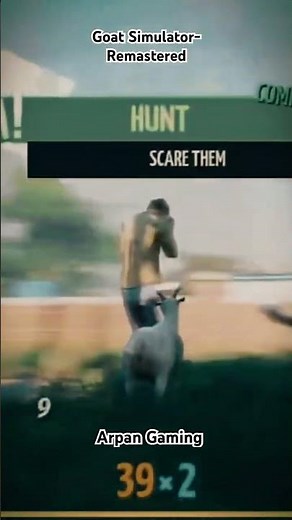 Funny Headbutts in Goat Simulator-Remastered #GoatSimulator #Headbutt #FunnyGoat #GamingComedy