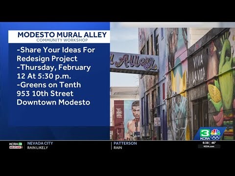 Modesto plans to transform Mural Alley into outdoor art destination with nearly $3 million grant