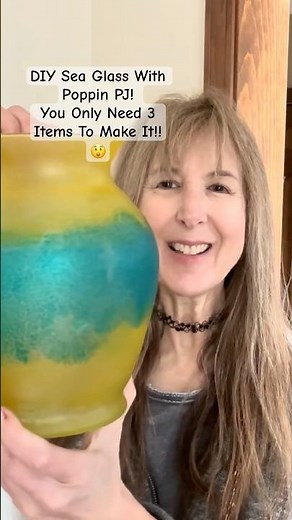 DIY Faux Sea Glass! So Easy!!! #diyhomedecor #easydiycrafts #seaglass #shorts