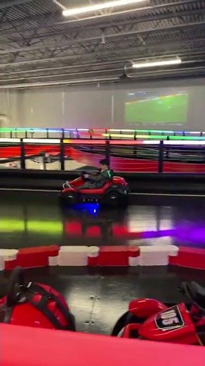 Mini Mario cart at Andretti racing!