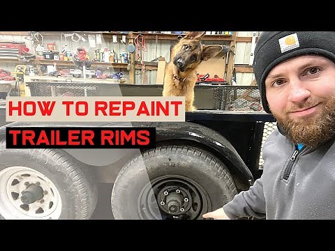 5 EASY Steps to Repaint Old Trailer Rims!